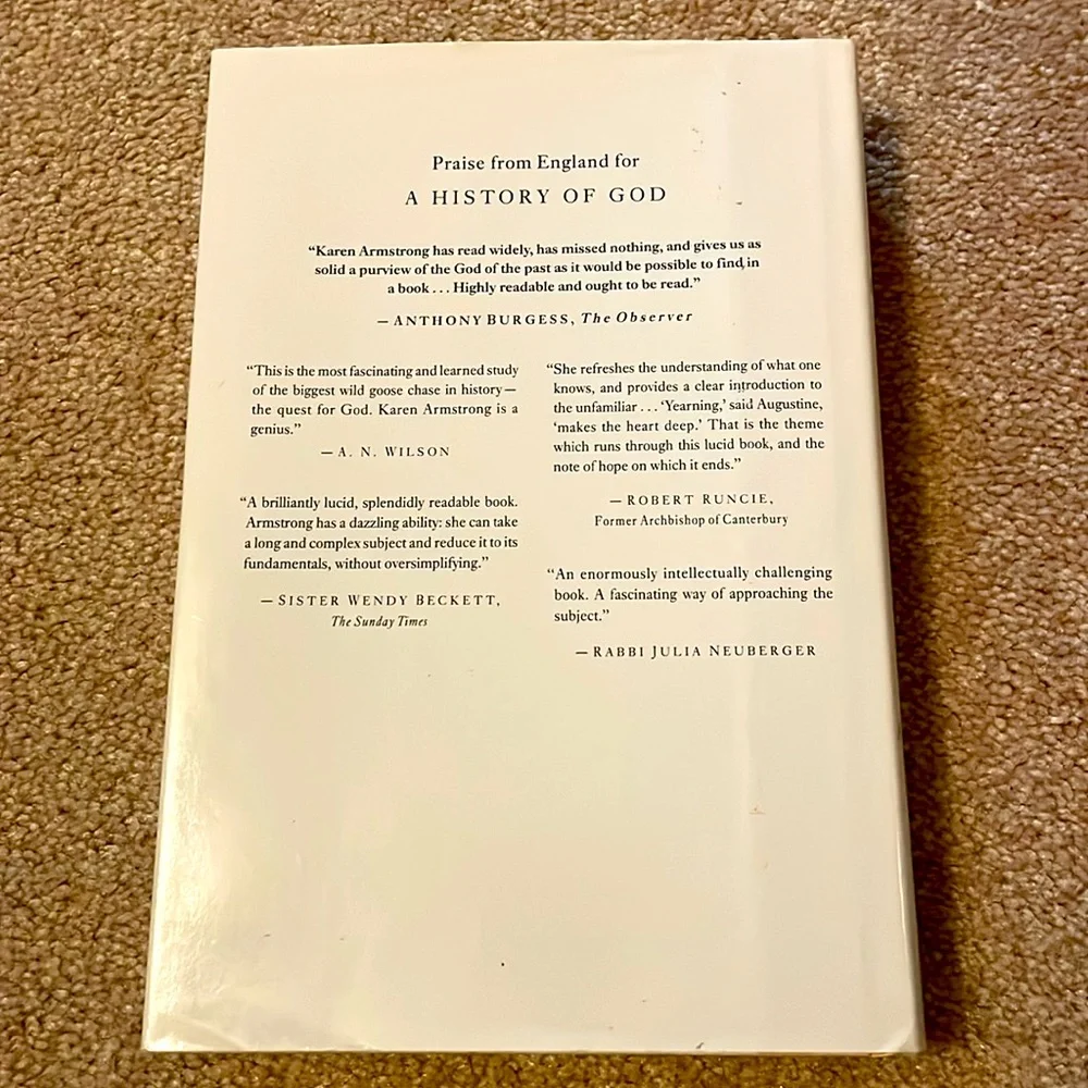 A History of God /book by Karen Armstrong